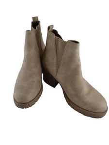 Botines MIA Jody Chelsea para mujer talla 7,5 suela gruesa marrón arena imitación - Imagen 1 de 11