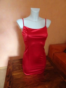 Shein Sexy Kleid Minikleid Rot Gr. 34 ( XS ) stretch Neu - Bild 1 von 10