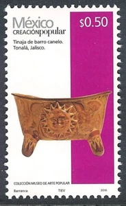 pp161 Mexico Creacion Popular MNH 2016 Sc#2488j Mc#3228Xll Et#cp161 Tongefäß - Bild 1 von 1