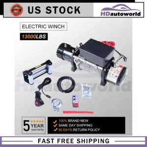 Electric Winch 13000lb With Wireless Remote Recovery ATV Car Truck Trailer New - Foto 1 di 8