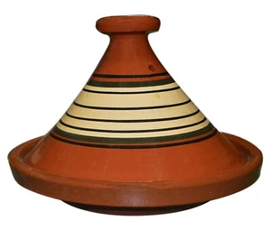 Olla de terracota marroquí tajine tajine sin plomo extra grande - Imagen 1 de 7