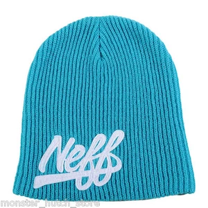 BRAND NEW TAGS Neff JUNIOR VARSITY Beanie TEAL LIMITED RELEASE EDITION RARE - Picture 1 of 1