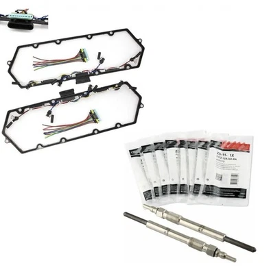 Valve Cover Gasket + ZD-11 Glow Plugs + Harness Set 7.3L 99-03 Ford Powerstroke - Image 1 of 4