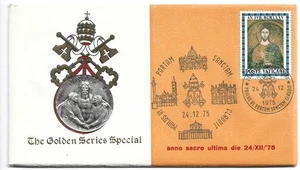 1975 SPECIAL COVER  W/ MEDAL FOR THE  "HOLY YEAR" - Picture 1 of 2
