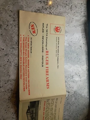 VTG 1973 "STURM RUGER & Co"~Firearms CATALOG/Fold-Out BROCHURE~Revolvers/Rifles - Image 1 of 4