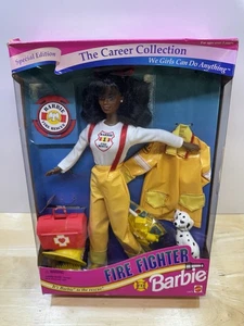 Neu - Career Collection - Feuerwehr Barbie - Afroamerikanerin - 1994 (13472) - Bild 1 von 7