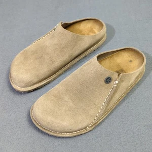 Birkenstock Shoes Size 40 Narrow Taupe Zermatt Premium Suede Leather Slip On - Picture 1 of 9