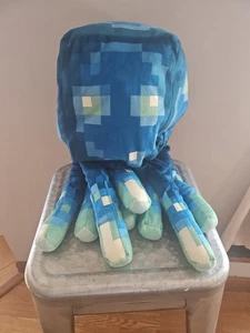 Minecraft Glow Squid Glow In The Dark Pillow Plush Large 19" - Picture 1 of 3