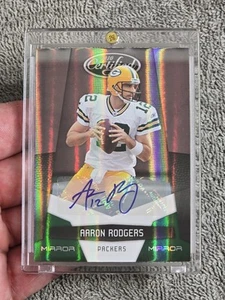 Espejo Esmeralda 2010 Certificado #D 4/5 Autógrafo Aaron Rodgers Packers Panini RARO - Imagen 1 de 4