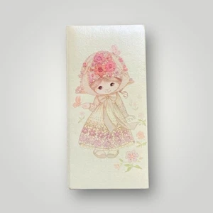 Álbum de fotos vintage con sello de niña flor 36 fundas cuadradas para fotografía carga lateral - Imagen 1 de 13