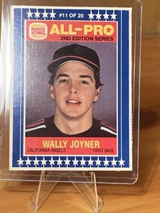 1987 Burger King MSA All-Pro 2nd Series #11 Wally Joyner Angels Rare - Picture 1 of 2