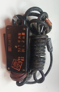 CABLE DE RADIO MILITAR CUERPO DE SEÑALES DEL EJÉRCITO DE EE. UU. SEGUNDA GUERRA MUNDIAL CD-318 PARA MICRÓFONO T45 - Imagen 1 de 5