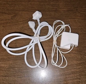 Adaptador de CA MagSafe 2 de 45 vatios Apple con cable de alimentación A1436 genuino OEM usado - Imagen 1 de 3