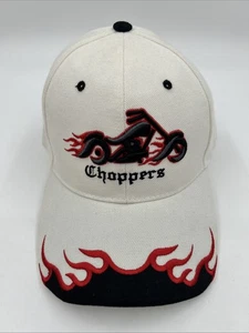 Vintage Orange County Choppers Hat Mens Strapback White Black Red Y2K - Picture 1 of 10