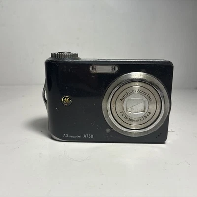 General Electric GE A730 Digital Camera 7.0 Megapixels Black (UNTESTED) - Image 1 of 4