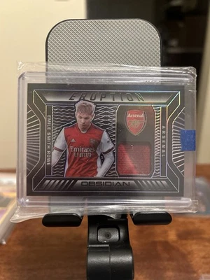 Emile Smith Rowe 2021 Panini Obsidian Eruption Purple Patch Swatch /75 #E-ESR - Image 1 of 2