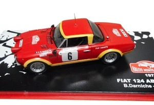 Fiat 124 Abarth Darniche 1975 Rally Montecarlo 1:43 Ixo Altaya Diecast - Picture 1 of 2