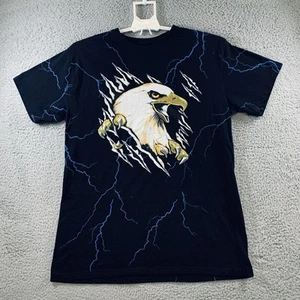 Buffalo Outdoors T-Shirt Men's Short Sleeve Yellow Eagle Print Black Size XXL - Picture 1 of 9