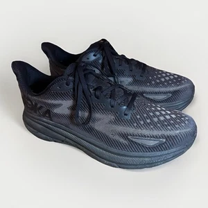 Hoka One One Men Clifton 9 1127895 BBLC Black Running Shoes Sneakers Size 11 D - Picture 1 of 7