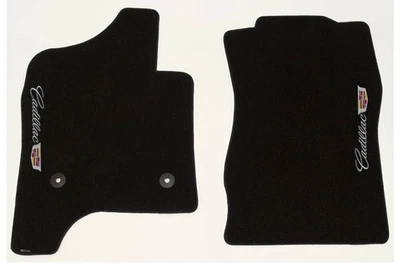 Новый! Пара передних черных ковриков для пола Cadillac Escalade 2015–2020 годов с логотипом - Изображение 1 из 4