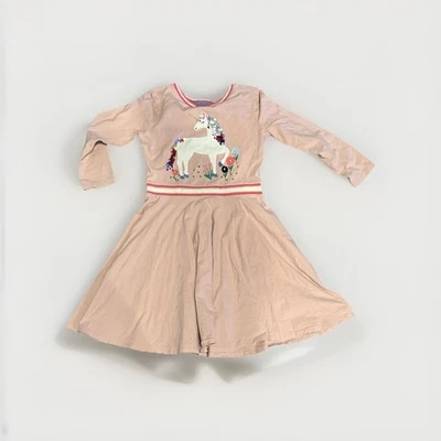 Mini Boden Unicorn Pink Dress Girls Size 9-10Y - Image 1 of 3