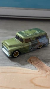 2018 Hot Wheels 55 Chevy Panel Diecast Car Disney Jungle Book Green Loose - Picture 1 of 4