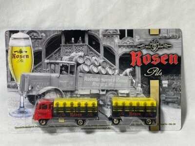 Camión de reparto de cerveza Grell Werbemittel Rosen Pils, 6,25" 1/87, HO Foto 1 de 4