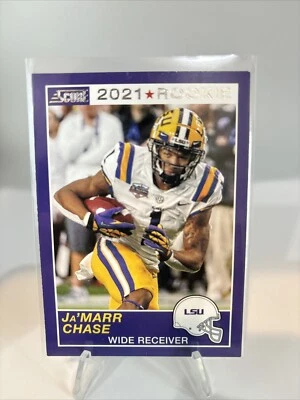 2021 Panini Chronicles Draft Picks - Score Retro Orange #62 Ja'Marr Chase (RC) - Image 1 of 2