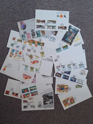 Guernsey, Alderney First Day Covers. 1993 x 9 and 1994 x 10 all unaddressed  - Image 1 of 4