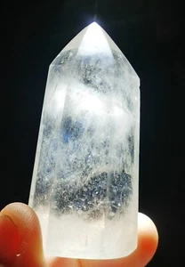 Lemurian "Blue Angel Feathers" Quartz Natural Point Crystal Rough Healing - Picture 1 of 8