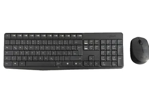 Logitech MK235 Tastatur Maus Set kabellos Funk AES spritzwassergeschützt leise - Bild 1 von 6