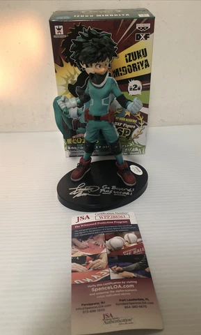 Justin Briner Signed Autographed Banpresto Deku Figure My Hero Academia JSA COA4 Cover