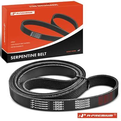 A-Premium 80.58" Heavy Duty Serpentine Belt for Ford F-250 F350 F450 Super Duty - Image 1 of 4