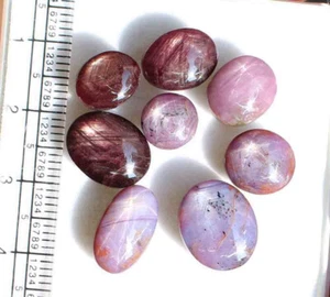 Natürlicher Rubin Stern Mix Größe Oval Cabochon Lose Edelstein 8 Stck. 11*13 MM 58,70 CT - Bild 1 von 4