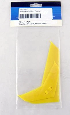 Yellow Stabilizer/Fin Set for Blade 400 Helicopters - E-flite EFLH1472Y - Image 1 of 2