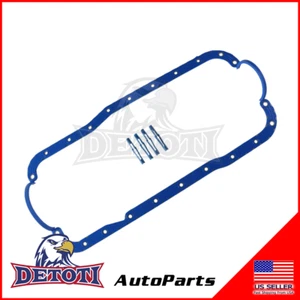 Oil Pan Gasket Set Fits 85-01 Ford Lincoln Bronco Capri 5.0L V8 OHV 16v - Picture 1 of 6