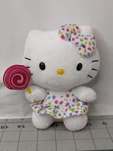 Ty Sanrio Hello Kitty Lollipop White 2013 Stuffed Animal Toy - Picture 1 of 9