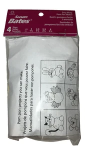 Susan Bates Easy-Wrap Pom Pon Maker! Sizes 1-1/4, 1-3/4, 2-1/4 & 3-1/2" - #14063 - Picture 1 of 2
