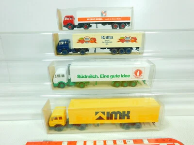 4x wiking H0 1:87 Autocarro MB: 542 Rama / Imk + 543 Latte Sud + 545,Mint + Box - Immagine 1 di 3