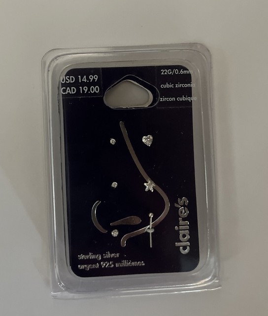 Piercing Kit Clear Nose Stud Claire's Claire's Clear