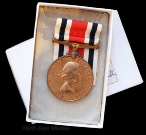 EIIR Special Constabulary Medal. Boxed. S.C. Oates (Cornwall) Falmouth - Picture 1 of 5
