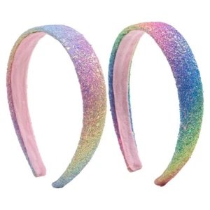 Sparkly Headbands for Girls Wide Glitter Headbands for Little Girl Hair Acces... - Picture 1 of 6