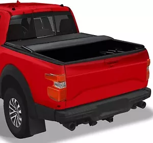 Soft Roll Up 8FT Truck Bed Cover For Chevy Silverado/GMC Sierra Tonneau Cover - Picture 1 of 5