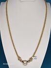 Solid 22k Gold Diamond Rope Chain Necklace 22" 41.8 Grams Handmade 