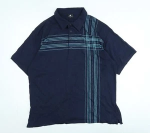 Pegasus Mens Blue Cotton Polo Size L Collared - Logo - Picture 1 of 10