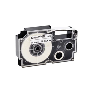 1PK 12mm White Tape EZ Label Cartridge for Casio KL60 XR-12WE for Marking Tag - Picture 1 of 11