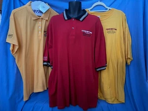 Vintage CHEVY CORVETTE Polo Shirts T-Shirt Size XXL GM Warren Tech Center Cauley - Picture 1 of 21