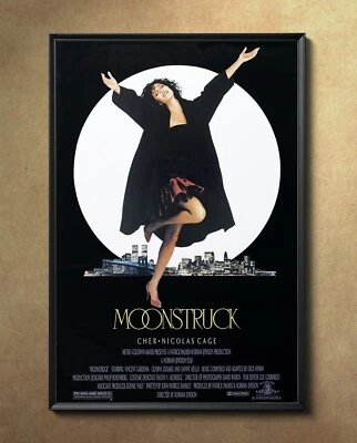 Moonstruck Cher Nicolas Cage 1987 Movie Poster 24"x36" Glossy Unframed 8732 - Image 1 of 3