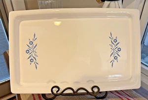 Corning Ware Blue Cornflower Electric Serving Warming Tray Hot Plate No Cord - Picture 1 of 3