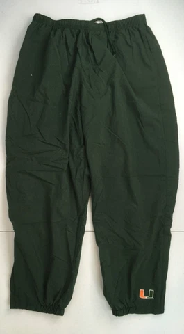 Nike Miami Hurricanes Mens Green Football Sweatpants Logo - Size XXL Cover